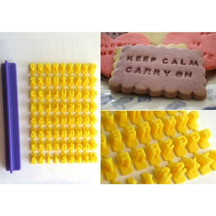 英数字記号シールクッキーモールド 活字ケーキモールドセット、ケーキモールドセット