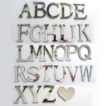 2個入り ホームデコ クリエイティブ パーソナリティ 英文字 アクリルミラー 3D DIY 壁ステッカー