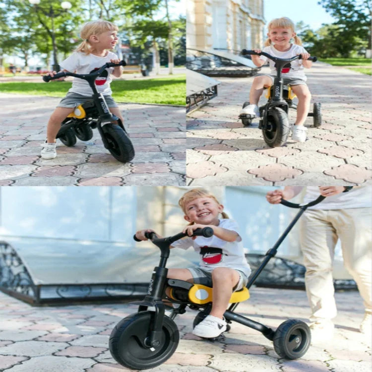 乗用おもちゃ ベビートライシクル 子供用折りたたみ自転車 キッズスクーター、ベビートライシクル