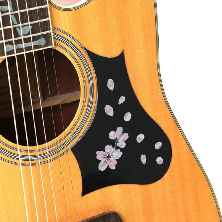 ギターパネル用ステッカー 2枚セット DIY 桜ステッカー ウクレレ用、2枚セットギターパネルステッカー