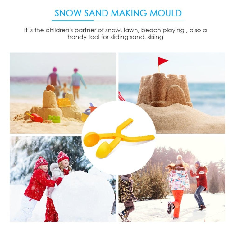 砂型ツール 雪玉メーカー 面白いアウトドアスポーツ ビーチトイ、ランダムカラー、砂型（単一穴）、砂型（2穴）、砂型（ボール）、砂型（2ボール）、砂型（アヒル）、砂型（フットボール）