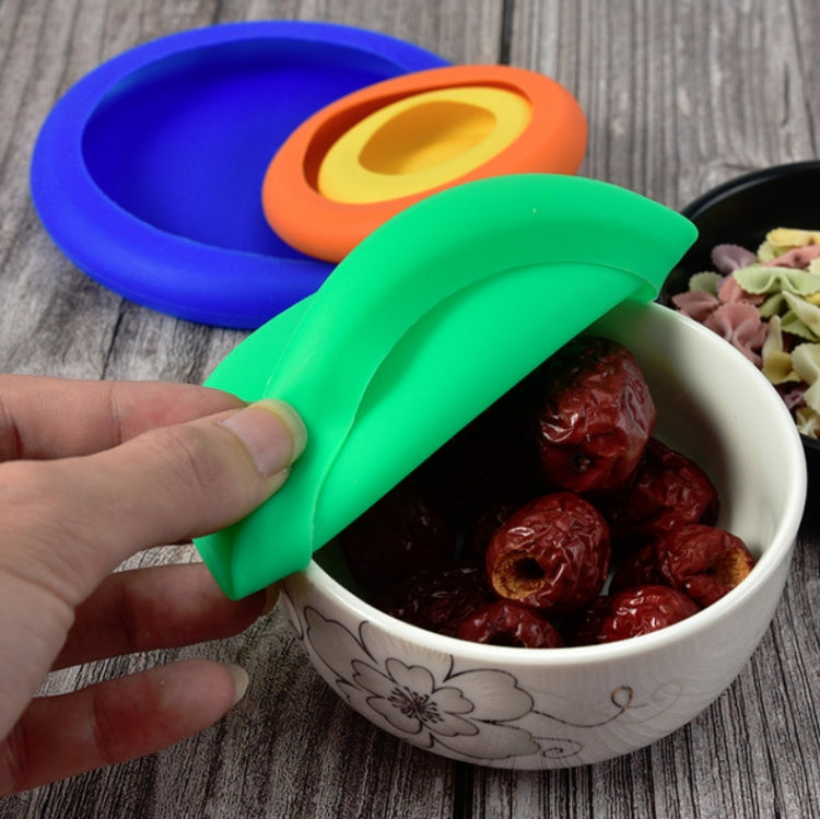 3セット 4in1 シリコン鮮度保持カバーセット 多機能果物＆野菜用密封伸縮シリコンボウルカバー ランダムカラー配送、シリコン鮮度保持カバー