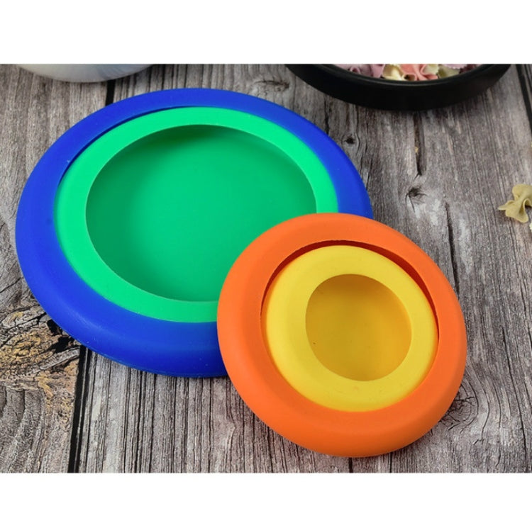 3セット 4in1 シリコン鮮度保持カバーセット 多機能果物＆野菜用密封伸縮シリコンボウルカバー ランダムカラー配送、シリコン鮮度保持カバー