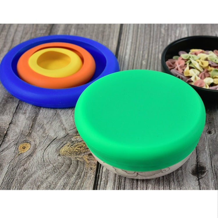 3セット 4in1 シリコン鮮度保持カバーセット 多機能果物＆野菜用密封伸縮シリコンボウルカバー ランダムカラー配送、シリコン鮮度保持カバー