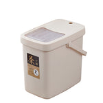 オフィス用プラスチック茶殻バケツ 茶殻廃棄バケツ プッシュ蓋付き携帯用ゴミ箱、7L、10L