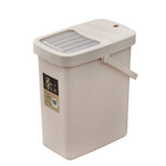 オフィス用プラスチック茶殻バケツ 茶殻廃棄バケツ プッシュ蓋付き携帯用ゴミ箱、7L、10L