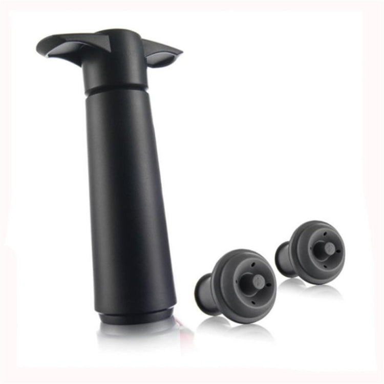 赤ワイン真空ポンプフレッシュナーシリコン製ワインストッパーセット、黒ポンプ2個ストッパー（OPP袋）、黒ポンプ2個ストッパー（箱）、2個ストッパー三穴（OPP袋）、黒ポンプ三点セット箱