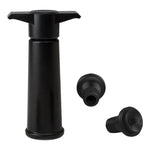 赤ワイン真空ポンプフレッシュナーシリコン製ワインストッパーセット、黒ポンプ2個ストッパー（OPP袋）、黒ポンプ2個ストッパー（箱）、2個ストッパー三穴（OPP袋）、黒ポンプ三点セット箱