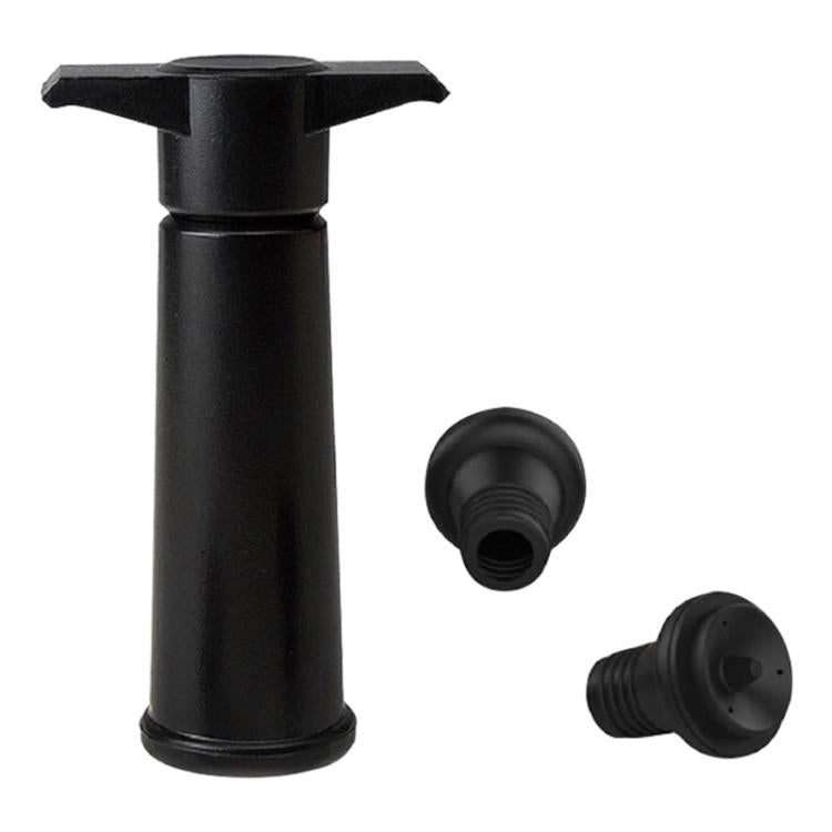 赤ワイン真空ポンプフレッシュナーシリコン製ワインストッパーセット、黒ポンプ2個ストッパー（OPP袋）、黒ポンプ2個ストッパー（箱）、2個ストッパー三穴（OPP袋）、黒ポンプ三点セット箱