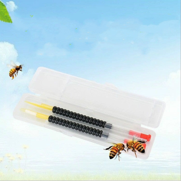 2個セット 移植針 養蜂用 特殊育成ツール 移動ミツバチ幼虫用器具 ペン型、ミツバチ移植針