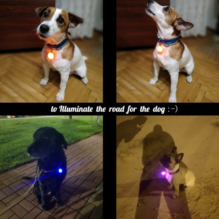 LED懐中電灯 犬猫用首輪 光るペンダント 蛍光明るい装飾首輪