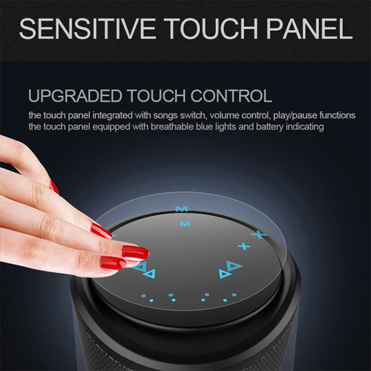 ZEALOT S8 3DステレオBluetoothスピーカーワイヤレスサブウーファーカラムポータブルタッチコントロール AUX TFカード再生ハンズフリー マイク付き