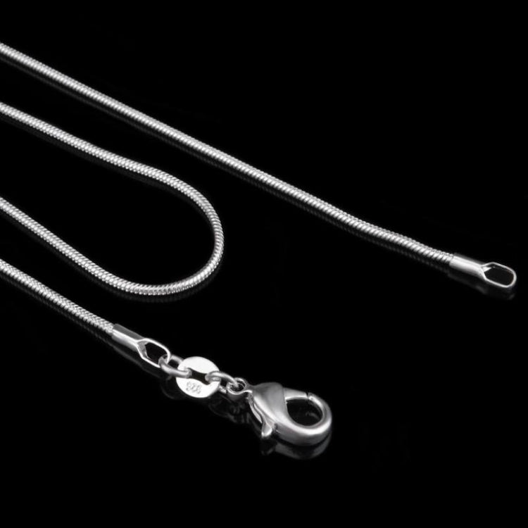 銀メッキ スネークボーンチェーン ネックレス 女性用 薄型ネックレス 1mm 16インチ、1mm 18インチ、1mm 22インチ、1mm 24インチ、1mm 26インチ、1mm 28インチ