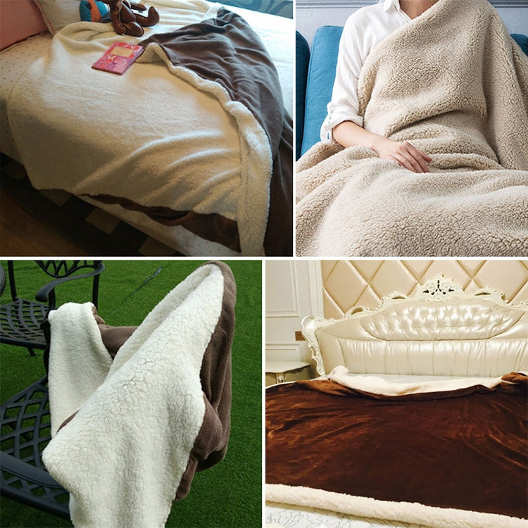 冬用ソファブランケットダブル厚手カシミヤコーラルフリースオフィスナップブランケット、1.5x2m、2x2.3m