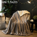 冬用ソファブランケットダブル厚手カシミヤコーラルフリースオフィスナップブランケット、1.5x2m、2x2.3m