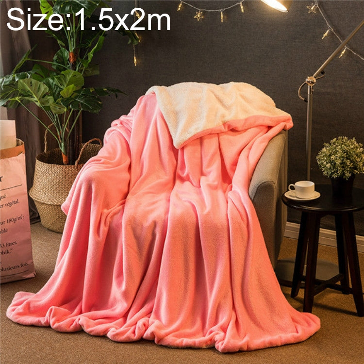 冬用ソファブランケットダブル厚手カシミヤコーラルフリースオフィスナップブランケット、1.5x2m、2x2.3m