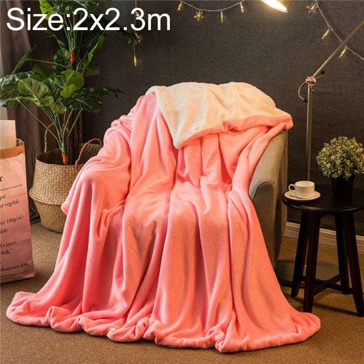 冬用ソファブランケットダブル厚手カシミヤコーラルフリースオフィスナップブランケット、1.5x2m、2x2.3m