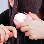 携帯用電動ヘアイオニックブラシ ヘアストレートナーブラシ マイナスイオンコーム 静電気防止マッサージ ミニストレートヘアコーム ピンク、グリーン