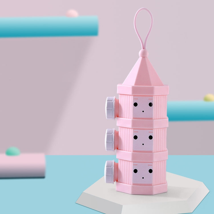 屋外用ポータブル分割式粉ミルクケース 赤ちゃん用密閉粉ミルクケース、3グリッド、4グリッド