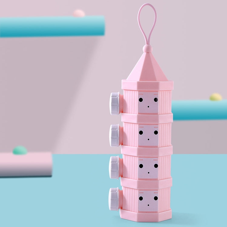 屋外用ポータブル分割式粉ミルクケース 赤ちゃん用密閉粉ミルクケース、3グリッド、4グリッド