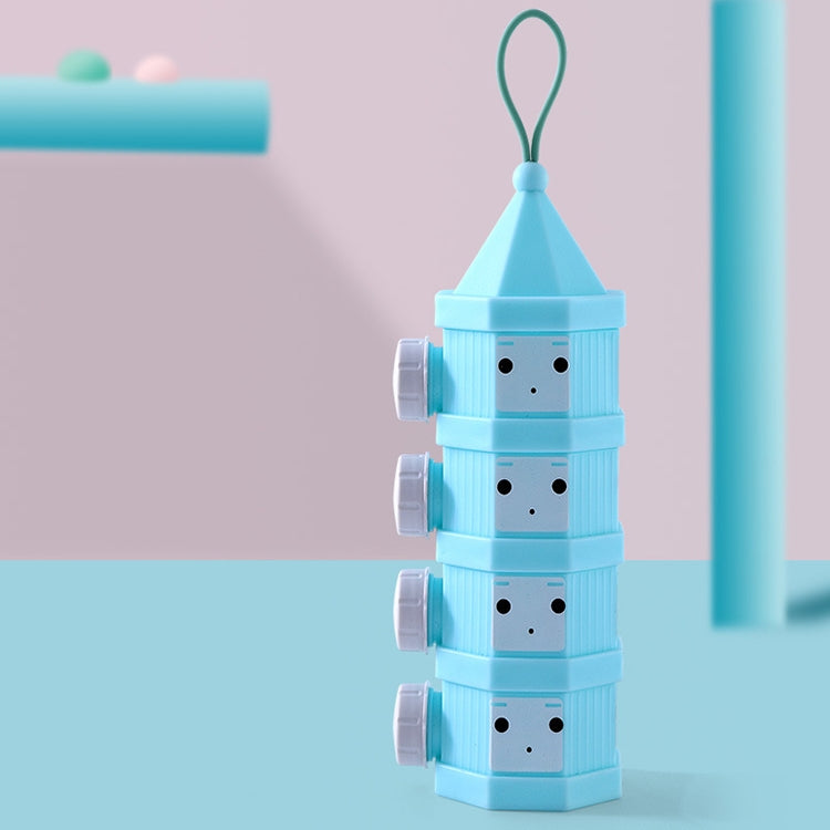 屋外用ポータブル分割式粉ミルクケース 赤ちゃん用密閉粉ミルクケース、3グリッド、4グリッド
