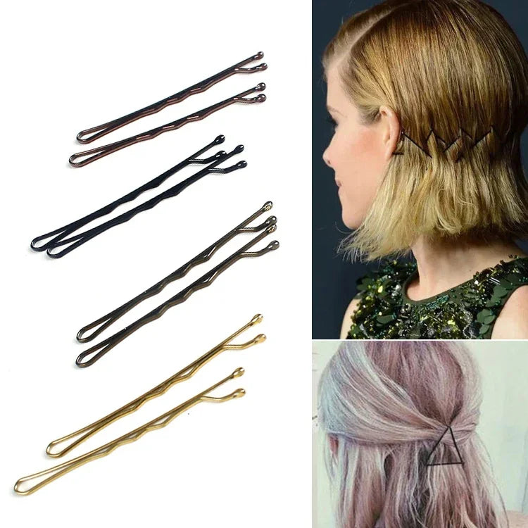 3個入り 女性用ブラックゴールドバレッタ ヘアクリップ ヘッドバンド ヘアアクセサリー