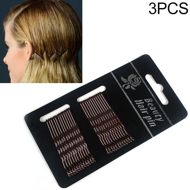 3個入り 女性用ブラックゴールドバレッタ ヘアクリップ ヘッドバンド ヘアアクセサリー