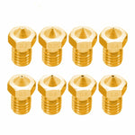 8 PCS Bugatti 3D Printer Accessories E3D-V5 V6 Nozzle M6 Thread Consumables Hot Nozzle, 1.75/0.3mm, 1.75/0.35mm, 1.75/0.4mm, 1.75/0.5mm, 1.75/0.6mm, 3/0.2mm, 3/0.3mm, 3/0.4mm, 3/0.8mm, 3/1.0mm, 3/0.25mm