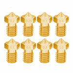 8個セット ブガッティ 3Dプリンターアクセサリー E3D-V5 V6 ノズル M6ねじ 消耗品 ホットノズル、1.75/0.2mm、1.75/0.25mm、1.75/0.3mm、1.75/0.35mm、1.75/0.4mm、1.75/0.5mm、1.75/0.6mm、1.75/0.8mm、1.75/1.0mm、3/0.2mm、3/0.3mm、3/0.4mm、3/0.5mm、3/0.6mm、3/0.8mm