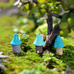 2個セット カートゥーンツリーハウス苔マイクロランドスケープ多肉植物飾り ジュエリー、ランダムスタイル配送、カートゥーンツリーハウス飾り