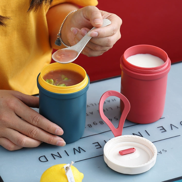 クリエイティブプラスチック朝食用飲料 お粥 スープ用 耐熱電子レンジスープカップ