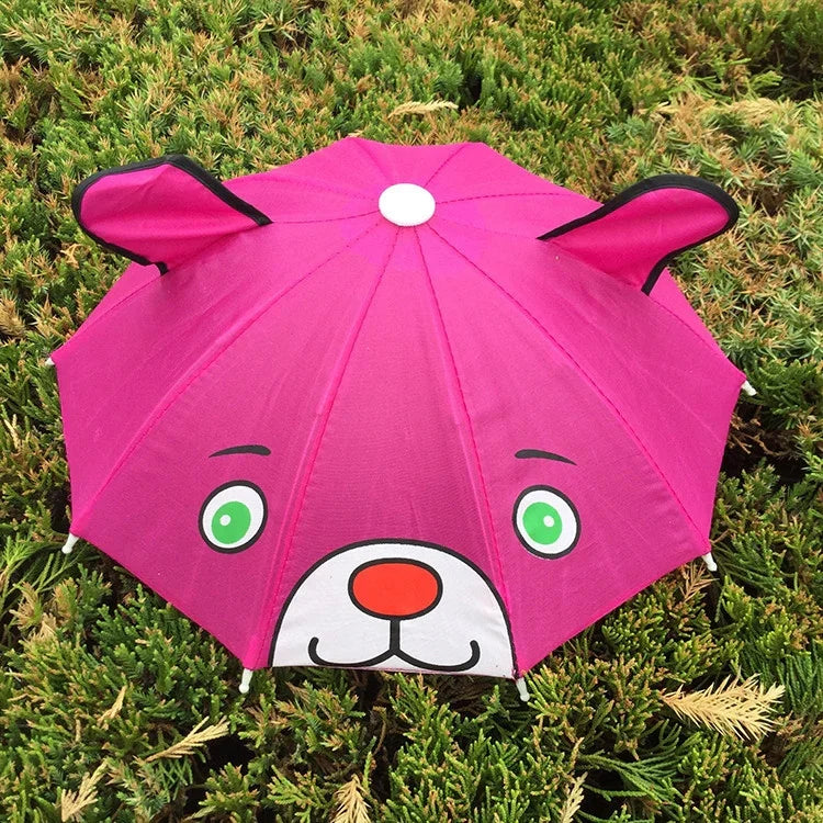 かわいいキャラクター子供用傘 クリエイティブロングハンドル動物傘