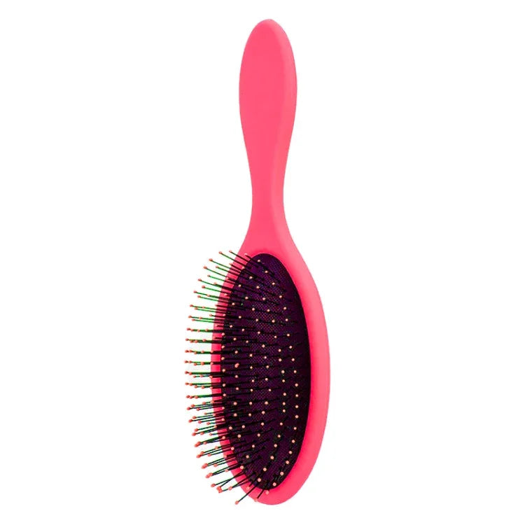 柔らかい女性用ヘアブラシ サロン用ヘアスタイルコーム ウェット＆ドライ頭皮マッサージブラシ