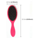 柔らかい女性用ヘアブラシ サロン用ヘアスタイルコーム ウェット＆ドライ頭皮マッサージブラシ