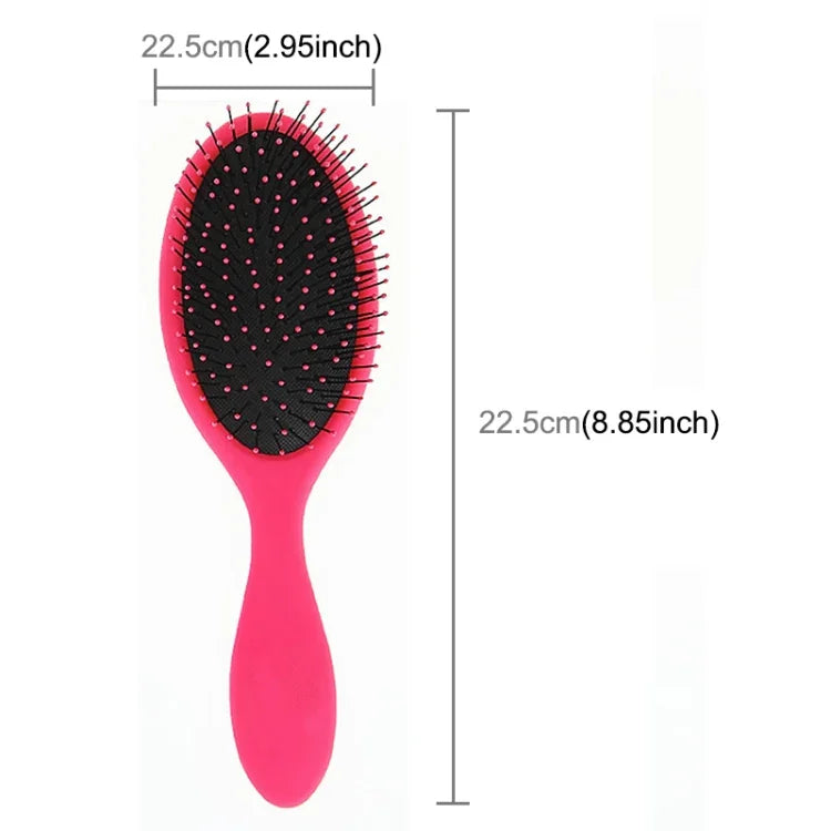 柔らかい女性用ヘアブラシ サロン用ヘアスタイルコーム ウェット＆ドライ頭皮マッサージブラシ