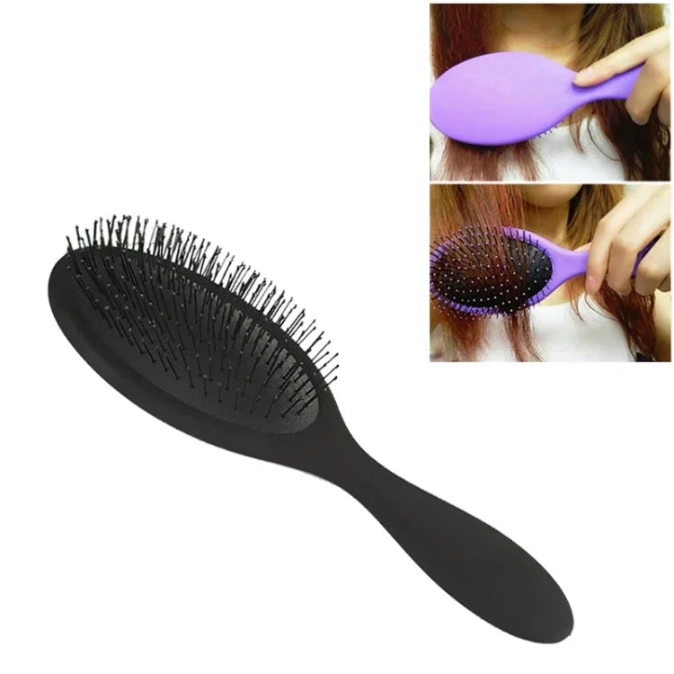 柔らかい女性用ヘアブラシ サロン用ヘアスタイルコーム ウェット＆ドライ頭皮マッサージブラシ