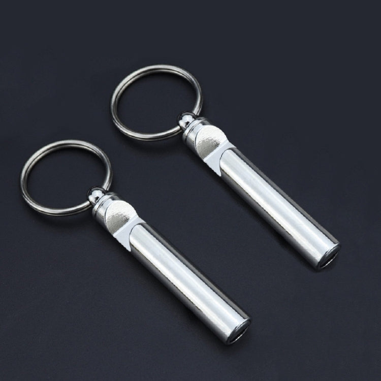 2個セット 金属製ホイッスルボトルオープナー キーチェーン クリエイティブ多機能キーホルダー ペンダント、ゴールド、シルバー