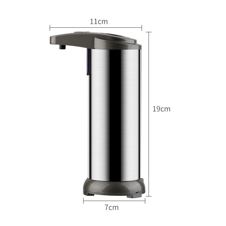 250ML ステンレス製自動石鹸ディスペンサー 赤外線センサー付き、250ML