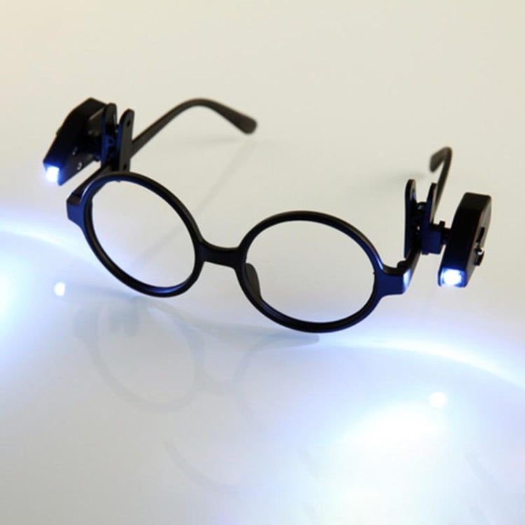 ミニLED懐中電灯 調節可能なメガネクリップライト 読書灯