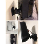 ペアブラックサラウンドサウンドスピーカ壁掛けブラケット 45度回転デザイン テレビ壁掛け 8 x 4.5 x 5.8cm