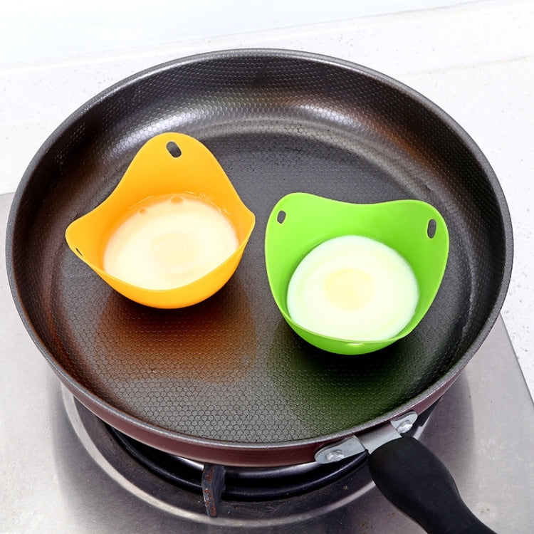 シリコン卵クッカー 卵スタンド キッチンツール パンケーキ調理器具 ベイクウェア 蒸し卵プレートトレイ、グリーン、レッド、蒸し卵4個用