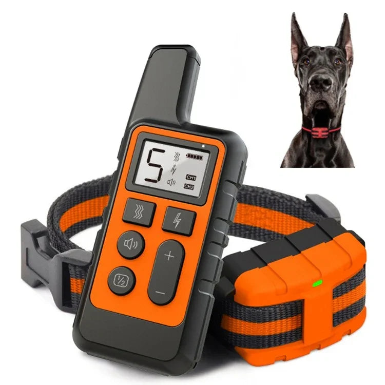 500m犬用トレーニング吠え止めリモートコントロール電気ショック防水電子首輪