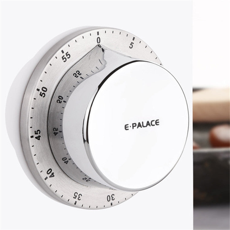 E-PALACE マグネットタイマー キッチン用 ステンレス製 タイマー クリエイティブ アラームクロック 機械式リマインダー カウントダウン ポモドーロ、E-PALACE マグネットタイマー