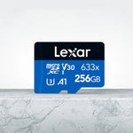 Lexar 633x 256GB高速携帯電話カメラ用メモリーTFカード スイッチ拡張ドライブレコーダー専用ストレージフラッシュメモリーカード、256GB