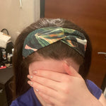 夏用ボヘミアンスタイルヘアバンド 女性用レトロクロスノットターバン