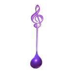 クリエイティブ音符スプーン コーヒーかき混ぜスプーン ステンレス製チタン製ミュージックバー用スプーン ギフトスプーン