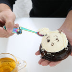 クリエイティブコーヒースプーン マーメイド形状ハンドルスプーン カトラリー 飲用ツール、ブラック、ゴールド、シンフォニー、ローズゴールド、トゥルーカラー