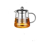 大容量耐熱ガラス急須茶器セット ステンレス製フィルター付き功夫茶用、450ML、550ML、750ML、950ML