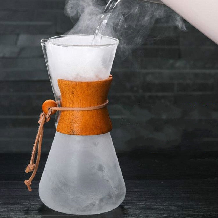 耐熱ガラス コーヒーポット 便利な手作りポット、600ml コーヒーポット、ストレーナー付き600mlコーヒーポット