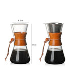 耐熱ガラス コーヒーポット 便利な手作りポット、600ml コーヒーポット、ストレーナー付き600mlコーヒーポット